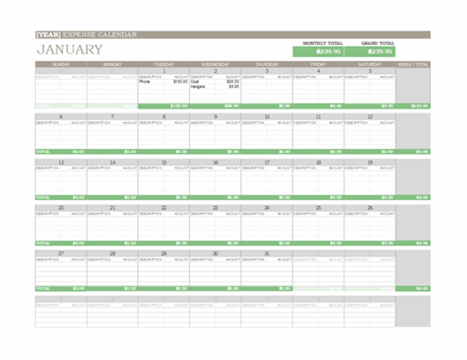 free printable calendar templates for mac